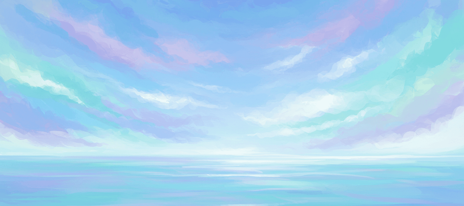 Purple and Blue Clouds over a blue background